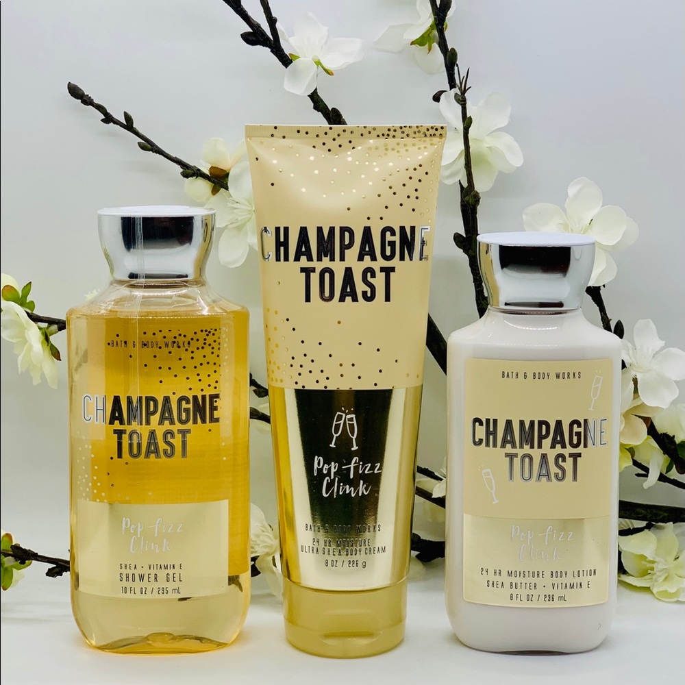 Bath & Body Works Champagne Toast 3-Piece Set